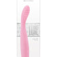 Luxe Lillie Silicone Rechargeable Vibrating Slim Wand Massager - Pink