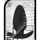 Luxe Little Thumper Silicone Butt Plug - Black