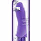 Luxe Marco Silicone Vibrating Dildo - Purple - 7.75in