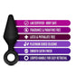Luxe Night Rimmer Silicone Anal Kit