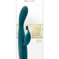 Luxe Skye Silicone Rechargeable Slim Rabbit Vibrator - Teal
