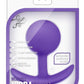 Luxe Wearable Vibra Plug Silicone Butt Plug - Purple