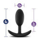 Luxe Wearable Vibra Slim Plug Silicone Butt Plug