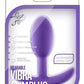 Luxe Wearable Vibra Slim Plug Silicone Butt Plug - Purple - Small