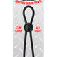 Mack Tuff Adjustable Silicone Cock Tie Cock Ring - Black