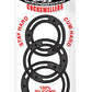 Mack Tuff Cockswellers Silicone Cock Rings - Black - 3 Piece Set