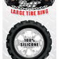 Mack Tuff Large Tire Silicone Cock Ring - Black - Large