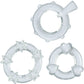 Magic C-Rings Cock Rings - Clear - 3 Piece Set