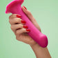 Magnum Silicone Dildo with Suction Cup Base - Blackberry