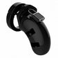 Man Cage Model 01 Male Chastity with Lock - Black - 3.5in