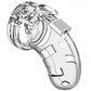 Man Cage Model 01 Male Chastity with Lock - Clear - 3.5in