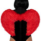 Marabou Trim Wings - Red - One Size