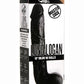 Master Cock Long Logan Dildo with Balls - Black - 10in