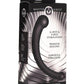 Master Series 10x Vibra-Crescent Rechargeable Silicone Vibrating Dual Ended Dildo - Black