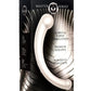 Master Series 10x Vibra-Crescent Rechargeable Silicone Vibrating Dual Ended Dildo - Silver