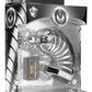 Master Series Asylum 6 Ring Locking Chastity Cage - Silver