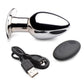 Master Series Chrome Blast 7x Rechargeable Anal Plug with Remote Control