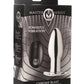Master Series Chrome Blast 7x Rechargeable Anal Plug with Remote Control - Silver - Small
