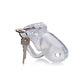 Master Series Clear Captor Chastity Cage with Keys