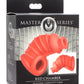 Master Series Crimson Chamber Silicone Chastity Cage - Red