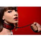 Master Series - Crimson Tied Chained Collar with Leash