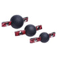 Master Series - Crimson Tied Triad Interchangeable Silicone Ball Gag