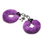 Master Series Cuffed In Fur Furry Handcuffs - Purple
