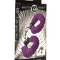 Master Series Cuffed In Fur Furry Handcuffs - Purple