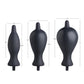 Master Series Dark Inflator Inflatable Silicone Anal Plug