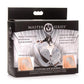 Master Series Double Lockdown Locking Customizable Chastity Cage - Clear