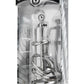 Master Series Gates Of Hell Stainless Steel Adjustable Cum Through Sound Cage - Gray/Silver