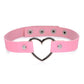 Master Series Heart Choker Necklace - Pink