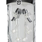Master Series Ornament Adjustable Nipple Clamps W/ Jewel Accents - Black/Clear