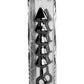 Master Series Spades XL Anal Beads - Black - Large/XLarge