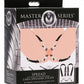 Master Series Spread Labia Spreader Straps with Clitoral Clamps - Black