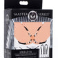 Master Series Spread Labia Spreader - Straps - Black - XLarge