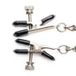 Master Series Titty Taunter Nipple Clamps with Weighted Bead