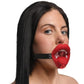Master Series Vampire Vibrating Rechargeable Silicone Mouth Gag
