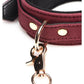 Master Series Velvet Bondage Set Cuffs, Collar, and Leash