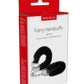 ME YOU US Furry Handcuffs - Black/Silver