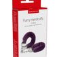 ME YOU US Furry Handcuffs - Purple/Silver