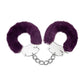 ME YOU US Furry Handcuffs - Purple/Silver
