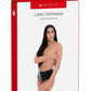 ME YOU US Latex Crotchless Panties - Black - Medium