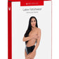 ME YOU US Latex Crotchless Panties - Black - Small