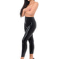 ME YOU US Latex Leggings - Black - Small