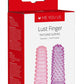 ME YOU US Lust Finger Textured Sleeves - Multicolor/Pink/Purple