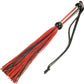 ME YOU US Tease and Please Silicone Flogger - Black/Multicolor/Red