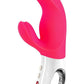 Miss Bi Silicone Vibrator with Clitoral Stimulator - Pink
