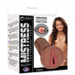 Mistress Cece Vibrating Bioskin Dual Density Stroker - Pussy - Chocolate