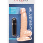 Mr Just Right Vibrating Dildo with Bullet - Vanilla - 5.25in